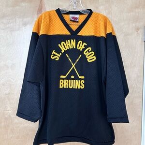 Black and Gold St. John of God Bruins Jersey